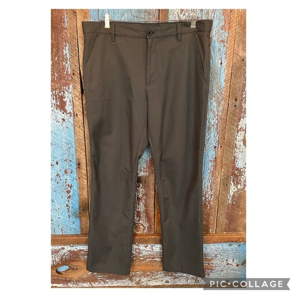 Izod Slim Fit Gray Golf Pant - Picture 1 of 6